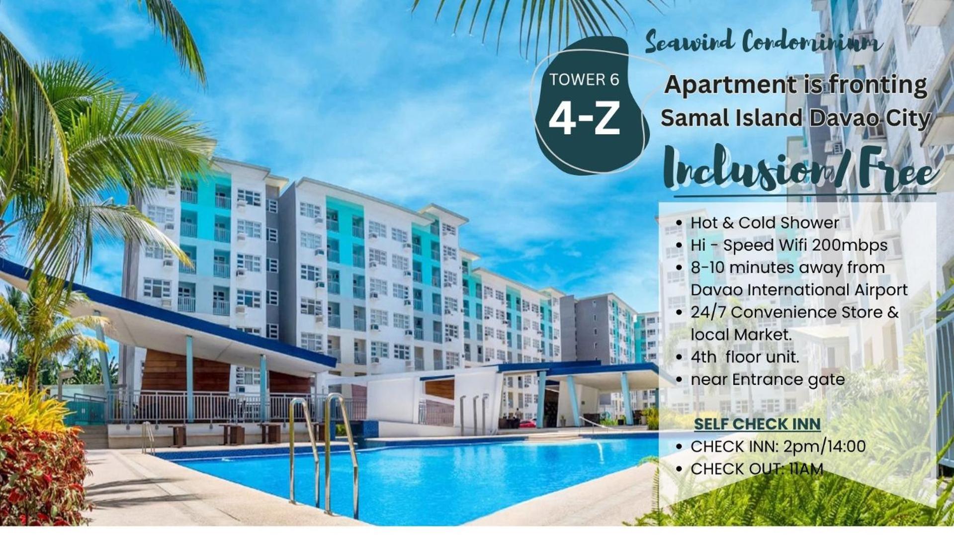 4Th Floor - Sea View Of Seawind Condominium Davao Zewnętrze zdjęcie